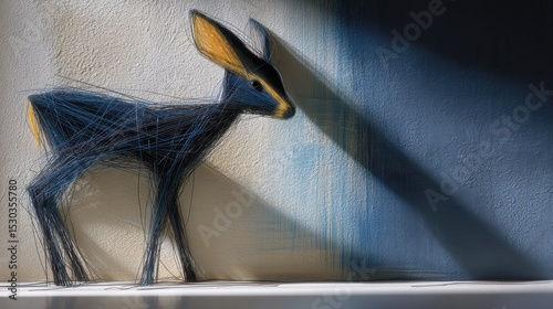 Tiny urban explorer, a small animal's encounter with city wall