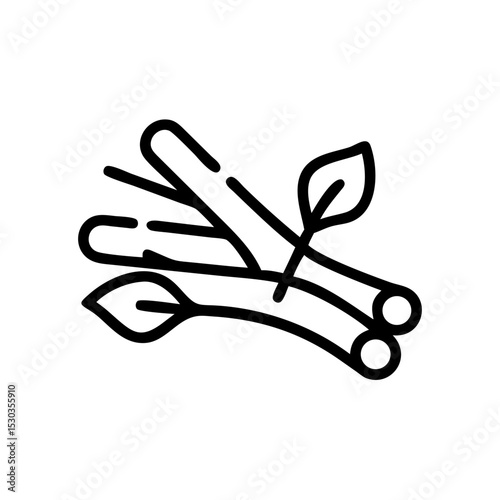 Simple Palo Santo illustration. Relax. Refresh. Essential oil. Meditation. Purification. Insect repellent.