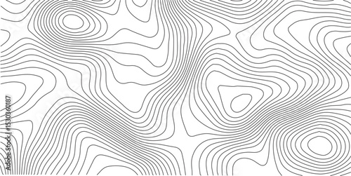 Topographic map. Abstract lines background Geographic mountain relief. . Contour maps. Vector illustration