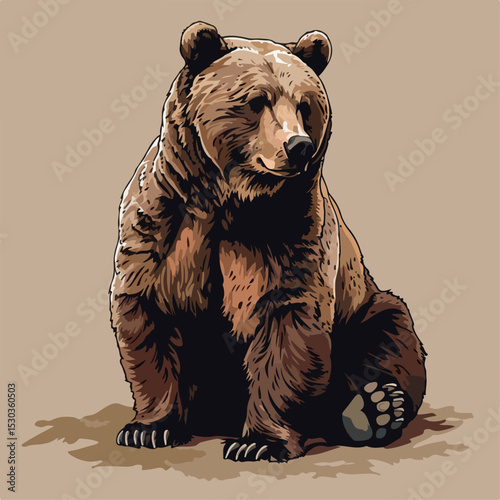 illustration, nature, mammal, animal, art, design, bear, sketch, isolated, black, wildlife, graphic, zoo, forest, background, drawing, danger, big, grizzly, friendly, adorable, cartoon, clip art, 