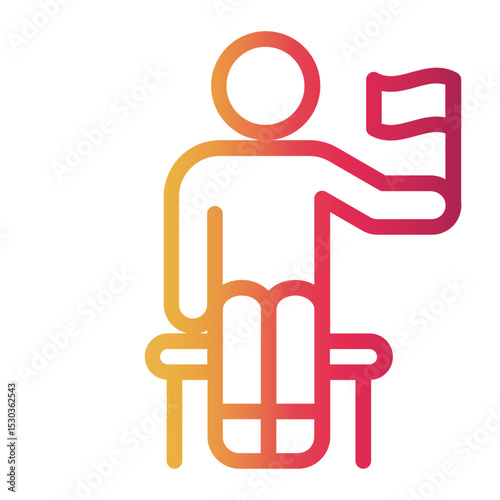 linesman Line Gradient Icon