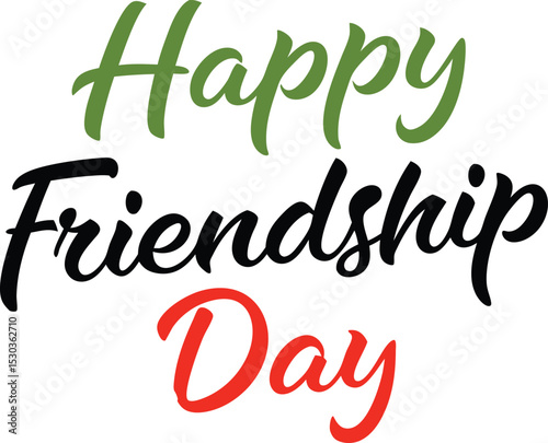 Happy Friendship Day vector art illustration