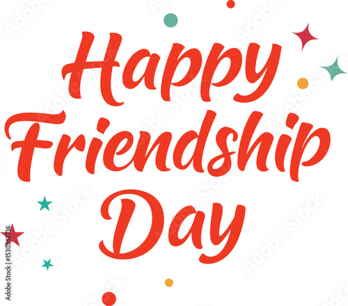 Happy Friendship Day vector art illustration