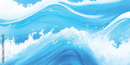 Transparent abstract soft green and blue abstract water color ocean wave texture background. Elegant Blue Gradient Watercolor Abstract Background with Subtle Paper Texture and Layered Paint Flow"