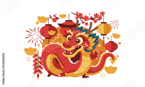 chinese new year dragon