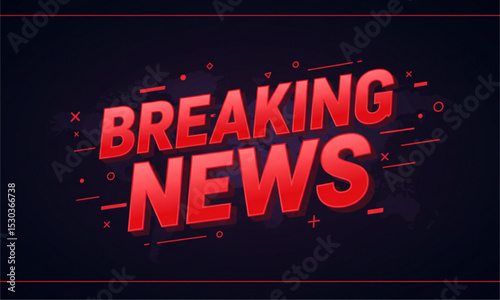 Breaking news text 
