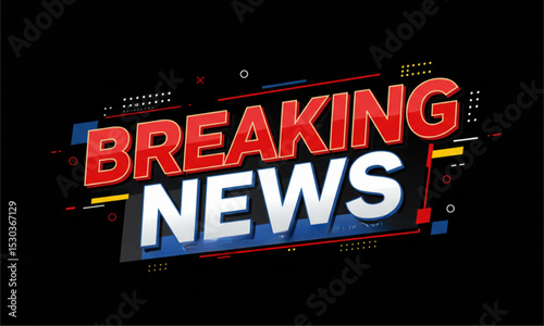 Breaking news sign 