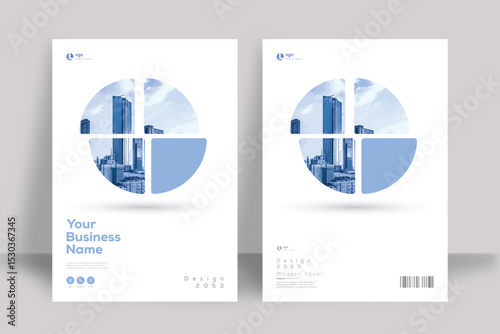 Corporate Book Cover Design Template in A4. Can be adapt to Brochure, Annual Report, Magazine, Poster, Business Presentation, Portfolio, Flyer, Banner, Website.