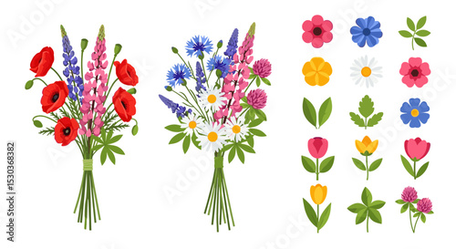 A Collection of Summer Flower Arrangements for Various Occasions and Celebrations