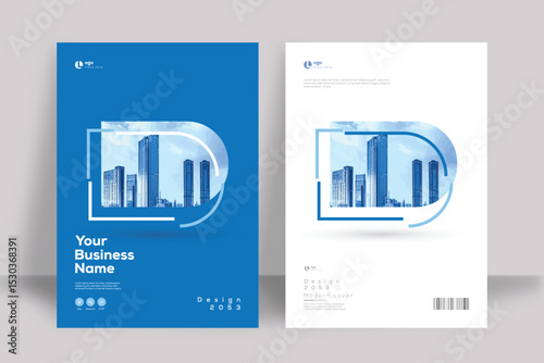 Corporate Book Cover Design Template in A4. Can be adapt to Brochure, Annual Report, Magazine, Poster, Business Presentation, Portfolio, Flyer, Banner, Website.