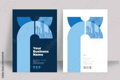 Corporate Book Cover Design Template in A4. Can be adapt to Brochure, Annual Report, Magazine, Poster, Business Presentation, Portfolio, Flyer, Banner, Website.