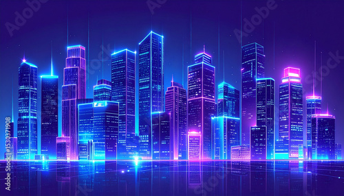 abstract city background vector