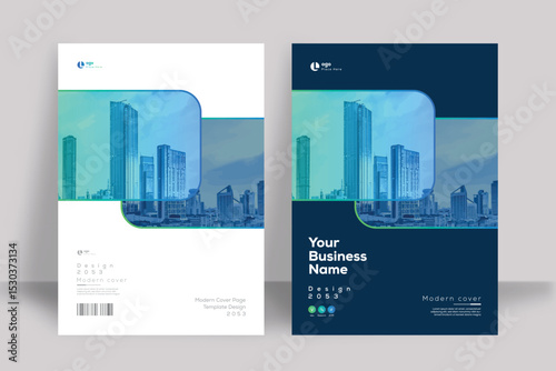 Corporate Book Cover Design Template in A4. Can be adapt to Brochure, Annual Report, Magazine, Poster, Business Presentation, Portfolio, Flyer, Banner, Website.