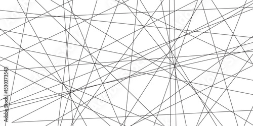 abstract black lines with white background. Creative and geometric shape with white luxury pattern and paper texture design in illustration with white line background.	