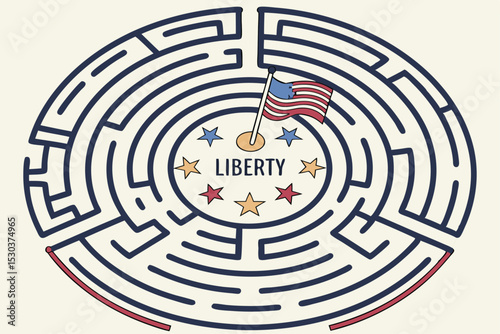 Path to Liberty: Stars and Stripes Labyrinth
