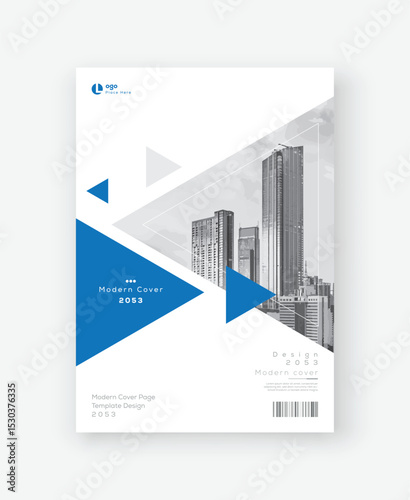 Corporate Book Cover Design Template in A4. Can be adapt to Brochure, Annual Report, Magazine, Poster, Business Presentation, Portfolio, Flyer, Banner, Website.