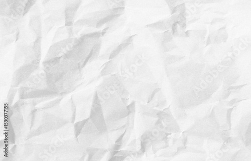 wrinkled white paper texture background