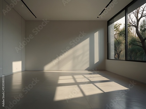empty room with a window