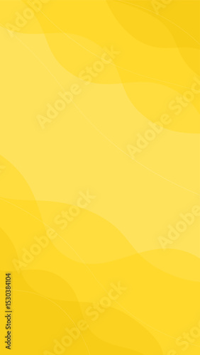 Yellow vertical wave background with gradient and wave lines. Vector background