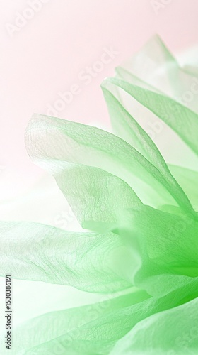 Pale Mint Green Crumpled Tissue Paper Texture