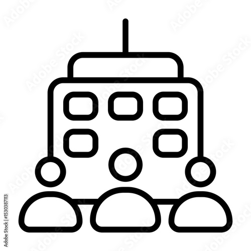 Enterprise Modern Outline Style Icon