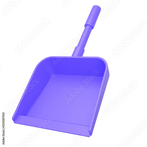 Household Reusable Dustpan Icon Representing Cleaning Utility, Eco-Friendly Sanitation, and Home Maintenance Tool Isolated on White Background