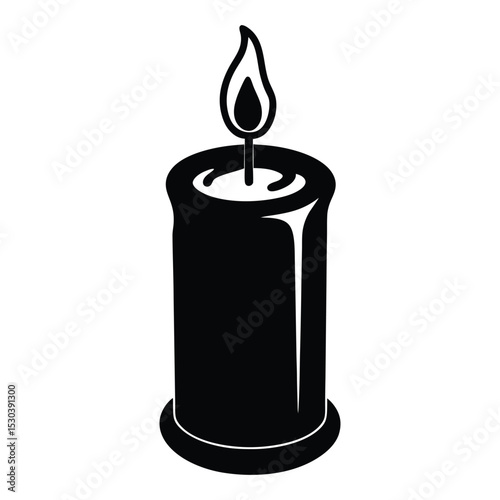 Candle vector illustration