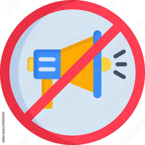 No Shouting Icon
