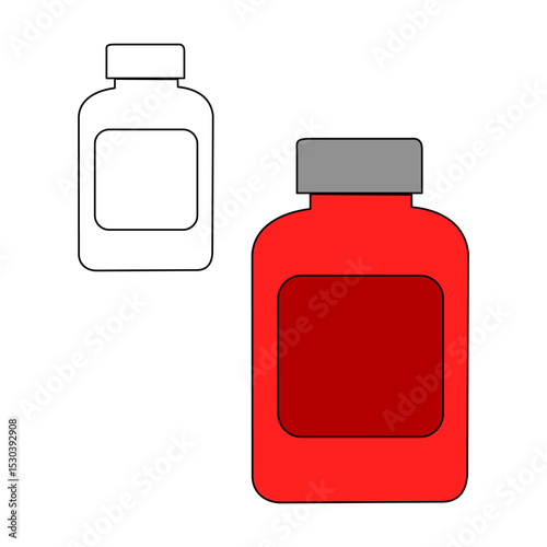 Drink bottle icon set in flat style, featuring water, soda, juice, and energy drink bottles. Ideal for UI, apps, infographics, and packaging. Clean, modern, and scalable vector design.