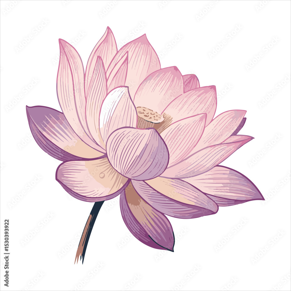 Fototapeta premium Lotus flower Vector 