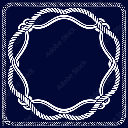 frame with rope
