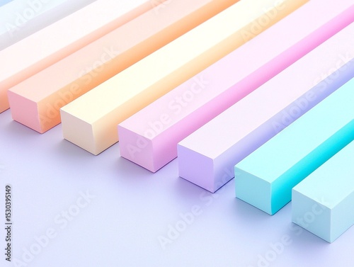Pastel Colored Blocks Gradient Background