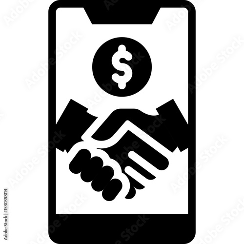 Mobile Business Icon