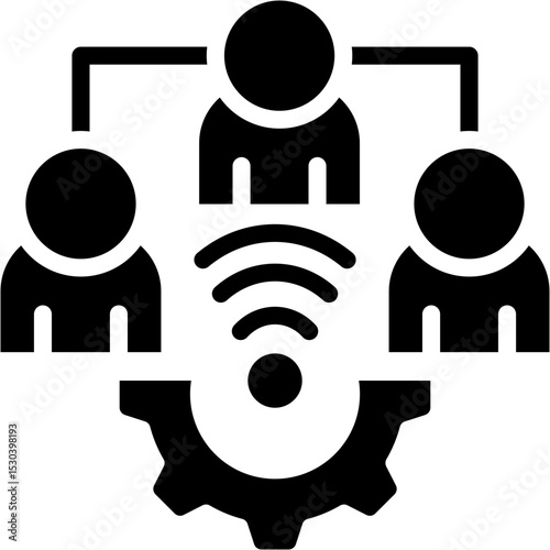 Remote Team Management Icon