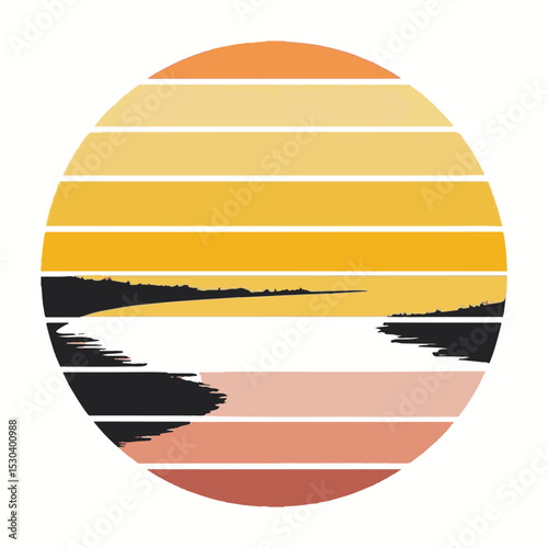 River scene Svg ,River  Vector 