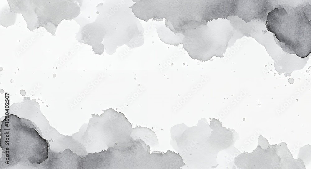 Obraz premium Gray Watercolor Abstract Background