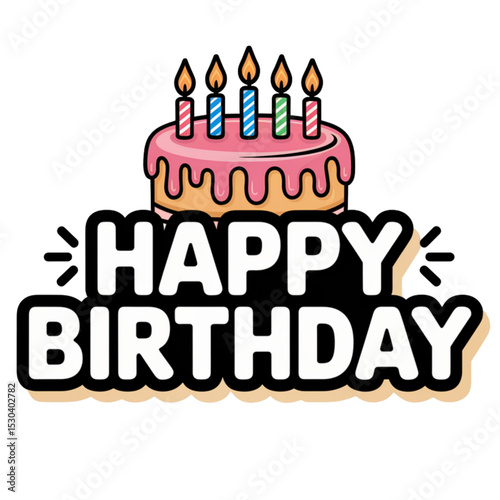 birthday cake with candles