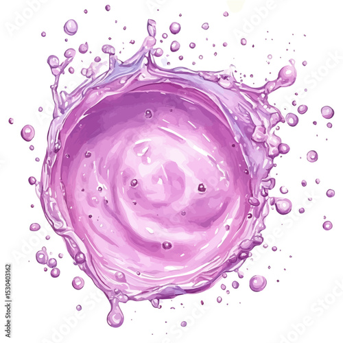 Depilatory Gel, watercolor drawing vector, isolated on a white background.