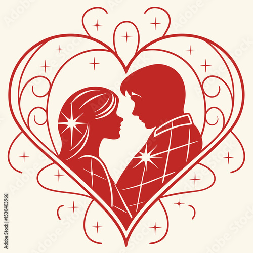 couple with heart