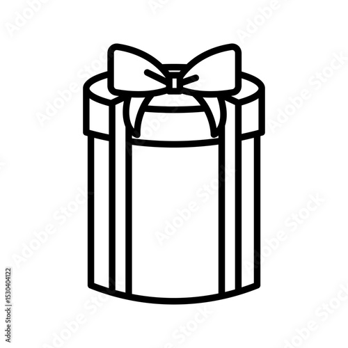gift box icon on white background