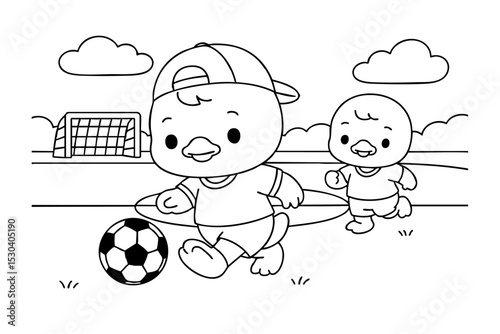 Hand Draw Cute Animal, Kawaii, Page Coloring For Kids, Mermaid, Sea, Forest, doctor, teacher, student, police, traditional clothing, Coloring Book Illustrations 