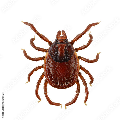 Detailed Close-up of a Lone Star Tick