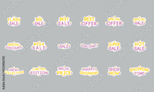 Colorful Sale Badge Set