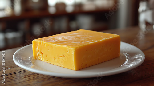 Cheese illustration, delicious melted yellow cheddar cheese