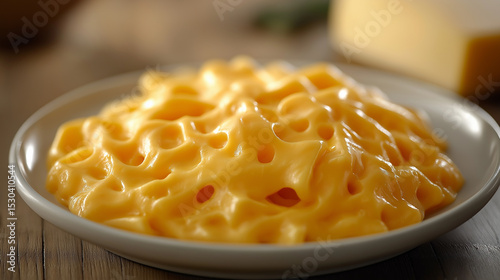 Cheese illustration, delicious melted yellow cheddar cheese