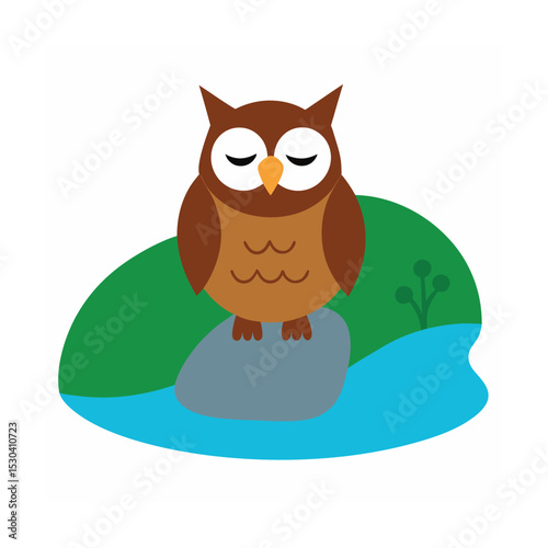 owl on branch