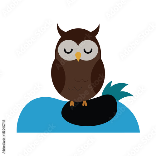 owl sitting on a branch