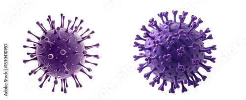 Coronavirus covid-19 virus bundle, png on transparent background