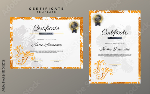 Classic Style Appreciation Certificate Art