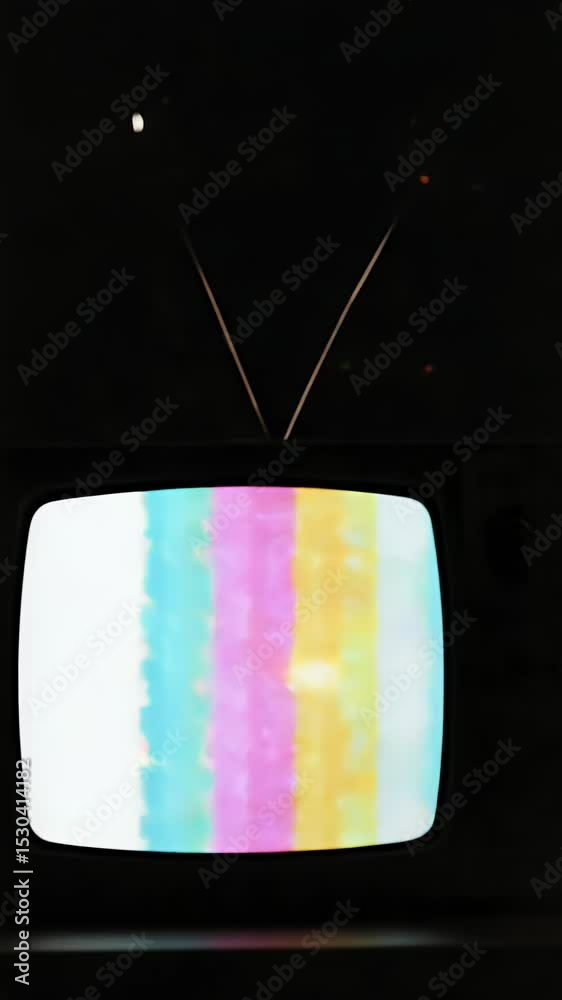 Retro Television Static Noise Vintage Screen Signal Interference